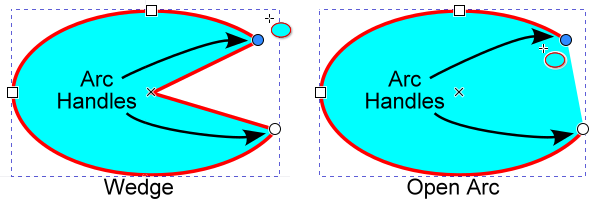 screenshot ellipse circular handles arc start/stop