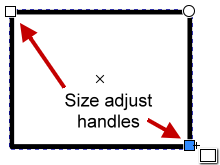 screenshot rectangle with modification handles