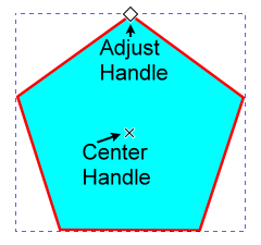 screenshot polygon with modification handle